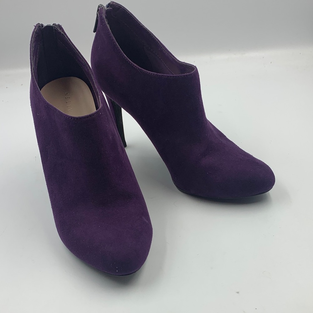 Kelly & Katie Deep Purple Heeled Boots
